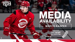 Marco Kasper Training Camp Media  Sept 21 2024 [upl. by Eniahs275]