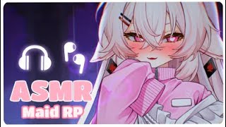 ASMR RP F4A  Sussy Maid at your service  Whispering  VOD  mouth sounds [upl. by Ecirtam]