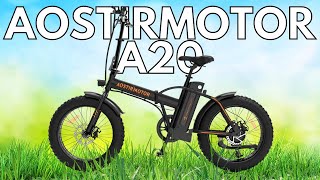 AOSTIRMOTOR A20 500W 36V 13Ah 20 inch Electric Bike  Ebike review [upl. by Yecak746]