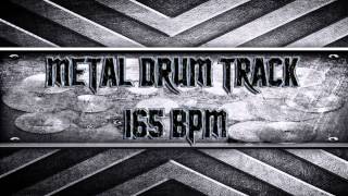 Metal Drum Track 165 BPM HQHD [upl. by Eahsal]