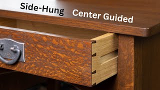 How to Make Side Hung Center Guided Drawers Stickley Style Dovetail Drawer for Woodworking Projects [upl. by Barbara262]