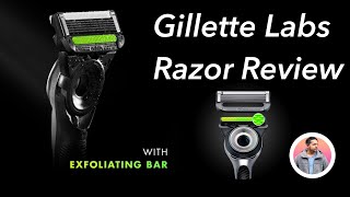 Gillette labs exfoliating bar Razor  Gillette labs shaving foam amp gel review 4K gillette [upl. by Onit401]