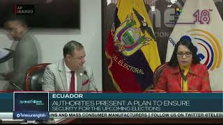 Ecuador presents security plan for August 20 elections [upl. by Regdor509]