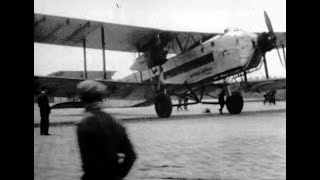 GAACJ Silver Wing Service at Bouget Aerodrome Paris in 1930 Imperial Airways F878 [upl. by Labotsirhc437]