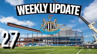 NUFC Fan Zone construction progress weekly update part 27 [upl. by Aicire]