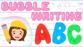 How to Write BUBBLE Letters  Handwriting Practice with Bri Reads [upl. by Ethelstan]