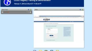 CUSO Registry Training amp Demonstration 2112016 [upl. by Mavra]