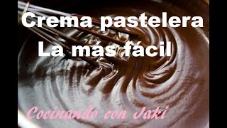 Crema pastelera chocolate ideal para rellenar tartas y todo tipo de postres [upl. by Radack266]