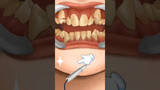 ASMR teeth cleaning animation youtubeshorts [upl. by Llemart]