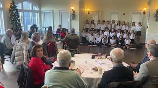 Midland Elementary School choir at the 2023 Rye Rotary and Lions Club holiday lunch [upl. by Leiva583]