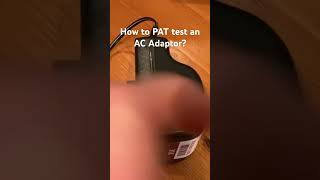 How do you really PAT test an AC  DC adaptor electrician pattesting electrical pattest [upl. by Radcliffe]