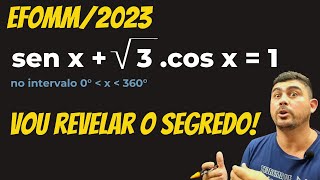 TRIGONOMETRIA NA EFOMMCONCURSOS MILITARESMATEMÁTICAESCOLA NAVALEQUAÇÕES TRIGONOMÉTRICASEAMEsSA [upl. by Harrie145]