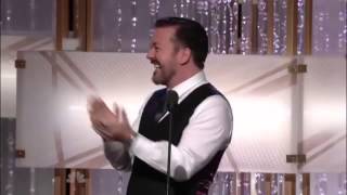 Ricky Gervais vs Steve Carell  Golden Globe 2011 [upl. by Arline259]