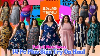 Temu Plus Size Haul 2024Temu Plus Size Clothing Haul amp ReviewPlus Size ClothingTasha St James [upl. by Onifur]