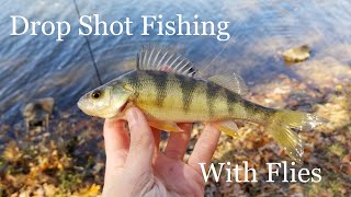 Drop Shot Fishing with Flies for Winter Panfish and Perch [upl. by Htesil]