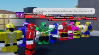 shinkenger vs go onger henshin and roll call in Roblox [upl. by Gautier]