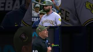 Jesse Winker argues questionable pitch clock violation a breakdown short [upl. by Perry287]