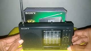 SONY ICFSW10 Stereo 12 Band FMSWMWLW RECEIVER Vintage [upl. by Ayhtak171]