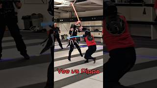 Lightsaber Duel  Vee vs Pippa  SABERFEST lightsaberduel starwars martialarts lightsaber sabre [upl. by Aihpledalihp]