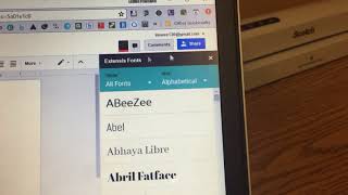 Using Extensis Font Add on in Google Docs [upl. by Enomed]