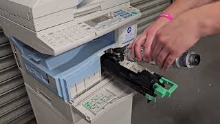 Replacing Toner Ricoh MP 161 171 And MP 201 [upl. by Aigneis]