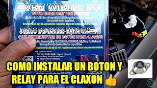 como instalar un boton para el claxon [upl. by Levitus]