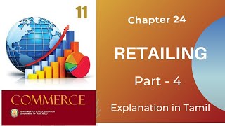 TN state board  11 Commerce  Chapter 24  RETAILING  Part 4  Tamil [upl. by Ballman]