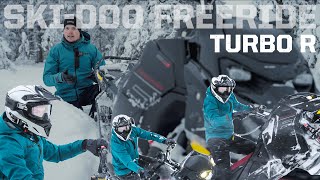 SKIDOO FREERIDE TURBO R 2023 TEST [upl. by Tiffani591]