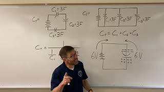 Adding Capacitors in Series and Parallel [upl. by Ajssatsan]