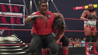 Natural Disasters Vs The Quebecers Wwe 2k23 [upl. by Thgiled]