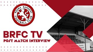 HFL 202425 Matchday 13 Brechin City Post Match Interview [upl. by Enimaj296]