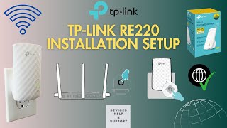 TP Link RE220 Setup  TPLink AC750 Wifi Repeater Installation via WPS [upl. by Kosel46]