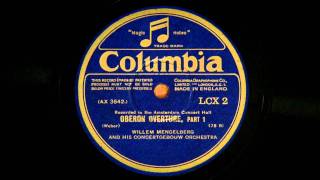 Mengelberg  Weber  Oberonoverture [upl. by Resee]