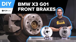 BMW X3 Front Brake Rotor amp Pad Replacement DIY 20182023 BMW G01 X3 xDrive30i sDrive30i [upl. by Obie710]