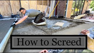 How to Floor Screed with sand and Cement by hand  Beginners guide  plastering guru [upl. by Euqirdor]