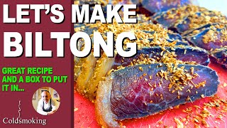 5 DAY Biltong  Full Tutorial  PLUS Building a Biltong BOX [upl. by Joliet]