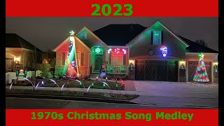 1970s Christmas Song Medley Xlights Mockup 2023 [upl. by Alehc]