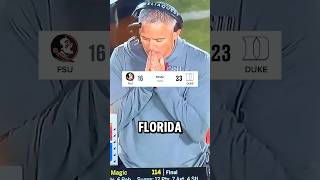 Florida State Loses to Duke For 1st Time in School History 😭 [upl. by Oliana]