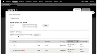 Drupal 7 Tutorial How To Edit A Page [upl. by Eico]