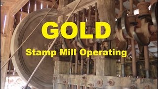 Gold Stamp Mill in Operation  Dahlonega Georgia [upl. by Fernandina118]