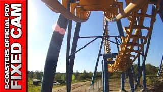 Triops Bagatelle Parc  Roller Coaster Back View POV On Ride Invertigo Vekoma Theme Park France [upl. by Ahcatan]