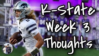 KState Football Week 3 BREAKDOWN Edwards Shines Special Teams U and More [upl. by Anitsyrk]