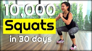 10000 SQUAT Challenge in 30 Days  Joanna Soh [upl. by Eustis]