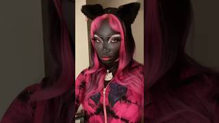 catty noir 🐈‍⬛🩷 halloweencostumeideas trending costumeidea makeup monsterhigh [upl. by Hermosa]