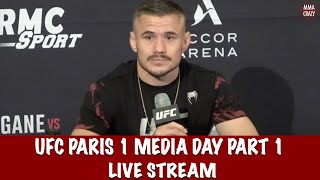 UFC Fight Night Paris Media Day Live Stream Part 1 [upl. by Eislel]