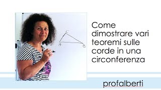 Teoremi sulle corde di una circonferenza [upl. by Hulburt]