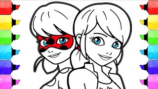 Miraculous Ladybug Coloring Pages  How to Draw and Color Ladybug and kwami Coloring Book [upl. by Saber]