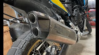 Akrapovic DB Killer Removal Debaffle PART 1  Tenere 700 [upl. by Woody655]