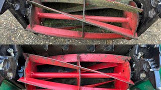 Cleaning and Sharpening my Allett Classic 12E Cylinder Mower [upl. by Lac]