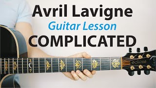 Complicated Avril Lavigne 🎸Acoustic Guitar Lesson PLAYALONG How To Play [upl. by Dranyer333]